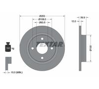 2 x TEXTAR 92292803 Disque de frein pour FORD