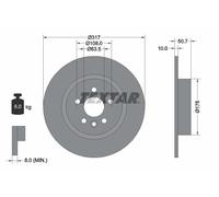 2x Disque de frein TEXTAR 92300403 convient pour LAND ROVER