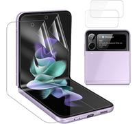 [2 X Transparent Screen Protectors For Samsung Galaxy Z Flip 3/Samsung Galaxy Z Flip3,Hd Hydrogel Soft Tpu Protective Film [Anti-Scratch] [Anti-Oil]-No Tempered Glass