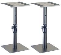 Stagg Music Supports pour moniteurs ou lumières SMOS-05 SET réglables en hauteur – Lot de 2