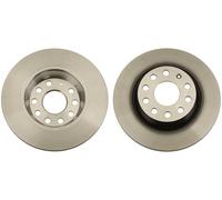 2 x TRW DF4558 Disque de frein pour AUDI,SEAT,SKODA,SKODA (SVW),VW,VW (FAW)