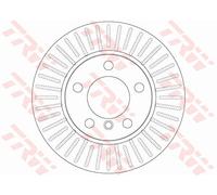 TRW Disque de frein DF6255 – avant ventilé – 1 pièce