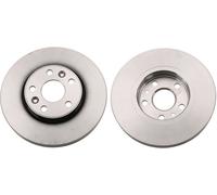 2 x TRW DF6448 Disque de frein pour RENAULT