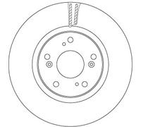 2 x TRW DF6689 Disque de frein pour HONDA