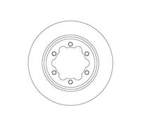 2 x TRW DF6774S Disque de frein