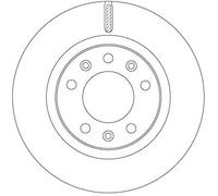 2 x TRW DF6785 Disque de frein pour PEUGEOT