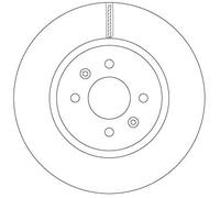 2 x TRW DF6842 Disque de frein pour HYUNDAI,KIA
