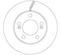 2 x TRW DF6888 Disque de frein pour SSANGYONG