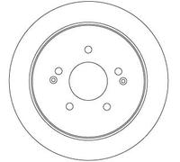 2 x TRW DF6901 Disque de frein pour SSANGYONG