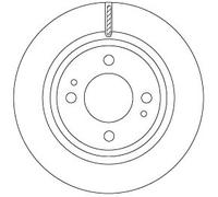 2 x TRW DF6908 Disque de frein pour MITSUBISHI