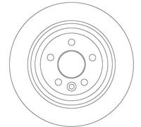 2 x TRW DF6913 Disque de frein pour LAND ROVER