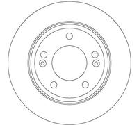 2 x TRW DF6937 Disque de frein pour HYUNDAI,KIA