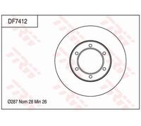 TRW DF7412 Rotor de Disque de Frein