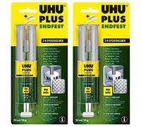 2 x UHU Plus Endfest 2 K Adhésif époxy 25 g pour Grand belastungen