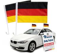 2 x Upgrade4cars Drapeau de Voiture Allemagne Coupe du Monde 2026