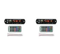 2 x USB MP3 Module Bluetooth 12V MP3 WMA Decoder Board Audio Module FM AUX USB TF Radio pour Voiture Télécommande Musique Haut-parleur
