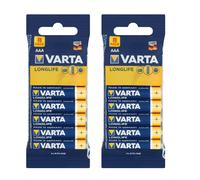 2 X Varta Longlife Pile AAA LR03 8 Pièces 1,5 V