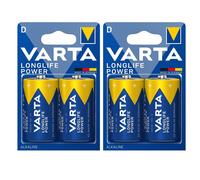 2 Piles LR20 D VARTA Alcaline