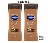2 X Vaseline Intense Soin Cacao Radiant Beurre de Cacao Corps Lotion 400ml