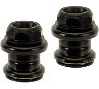 2 x VÉLO Jeu de direction 1 1/8' pouce Direction Roulement à billes Guidon 30mm noir