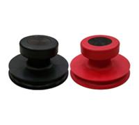 Lot de 2 ventouses en caoutchouc plein de qualité supérieure - Ventouse de 85 mm de diamètre (ventouse à une main)