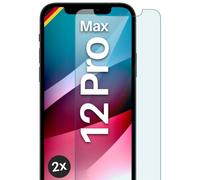 moex Verre trempé Compatible avec Apple iPhone 12 Pro Max - Film de Protection en Verre, Film Protecteur d'écran incassable, Film de Verre Pare-balles Transparent, Lot de 2