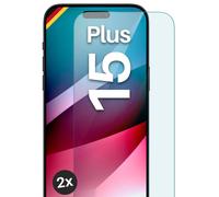 2 x verre véritable pour Apple iPhone 15 Plus film blindé HD téléphone portab...