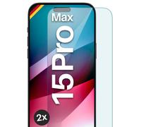 2 x verre véritable pour Apple iPhone 15 Pro Max film blindé téléphone...
