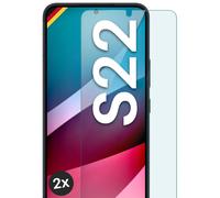 moex Lot de 2 films de protection d'écran en verre trempé incassable pour Samsung Galaxy S22