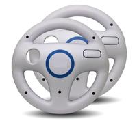 2 X Volants De Course Pour Nintendo Wii - Blanc