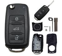 2 x VW Clés de Voiture Boîtier Caddy Golf Jetta Polo Scirocco SHARAN Tiguan Touran neuf