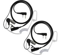 2 x Walkie Talkie Earpiece 2 Pin Headset Earphone (150 cm) Compatible with Kenwood UV5R 888S RT24 RT27 HESENATE HT999 Two-Way Radio