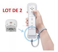 2 x Wii motion plus pour manette Wiimote Nintendo Wii - Blanc
