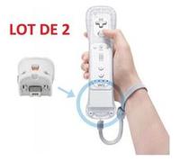 2 x Wii motion plus pour manette Wiimote Nintendo Wii - Blanc - Straße Game ® G
