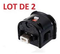 2 x Wii motion plus pour manette Wiimote Nintendo Wii - Noir - Straße Game ® G