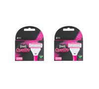 2 x Wilkinson Sword Quattro pour femmes Lames De Rasoir - 2 Packs de 3 lames