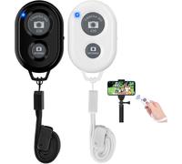 2 X Wireless Bluetooth Selfie Remote Control For Smartphones With Wrist Strap, Suitable For Shutter Release, Compatible With Apple Ios And Android/Iphone/Ipad/Samsung/And Other Phones