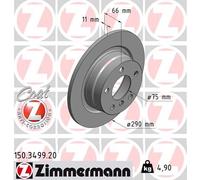 2 x ZIMMERMANN 150.3499.20 Disque de frein pour BMW