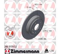 2 x ZIMMERMANN 280.3179.52 Disque de frein pour HONDA