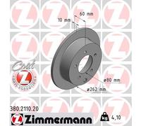 2 x ZIMMERMANN 380.2110.20 Disque de frein pour MITSUBISHI