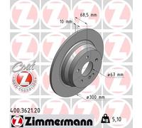 2 x ZIMMERMANN 400.3621.20 Disque de frein pour MERCEDES-BENZ,MERCEDES-BENZ (BBD