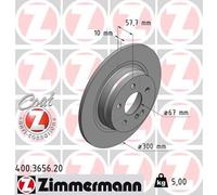 2 x ZIMMERMANN 400.3656.20 Disque de frein pour MERCEDES-BENZ,MERCEDES-BENZ (BBD
