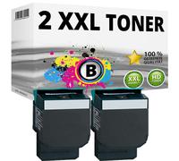 2 xl cartouche toner pour Lexmark CS317DN CS417DN CS517DE CX317DN CX417DE