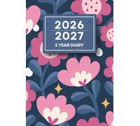 2 Year Diary 2026-2027 A5: Monthly Planner from January to December, 24 Months Appointment Book with UK Holidays & Inspirational Quotes