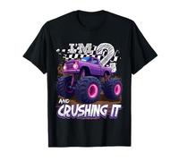 2 Year Old Boys Monster Truck It's My 2nd Birthday Party T-Shirt