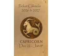 2 Year Pocket Calendar / Planner: Zodiac Sign Capricorn
