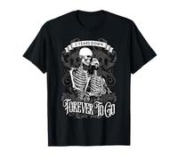2 Years Down Forever to Go Gothic Couple 2nd Anniversary T-Shirt