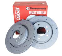2 Zimmermann Disques de Frein Sport Avant pour Mercedes W176 B W246