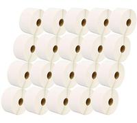 20,000 Zebra 50mm x 25mm Thermique Directe Papier Étiquettes (1000 étiquettes par rouleau) pour Imprimante Zebra - 20 Rouleaux