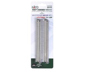 20-012 KATO UNITRACK 2 rails droits double voie 186mm N